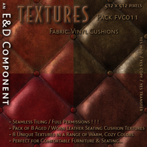 E&D ENGINEERING_ Textures - Fabric Vinyl Cushions FVC011_t
