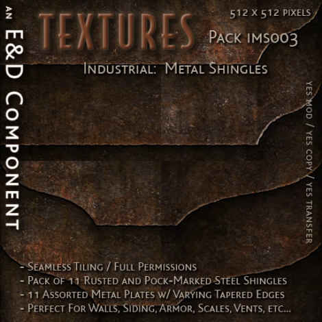 E&D ENGINEERING_ Textures - Industrial Metal Shingles IMS003_t