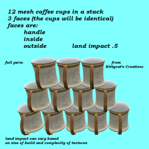 KC 12 mesh cups in a stack 3 faces .5 lm photo