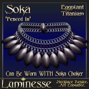 _LUM-Soka Necklace - Eggplant Titanium