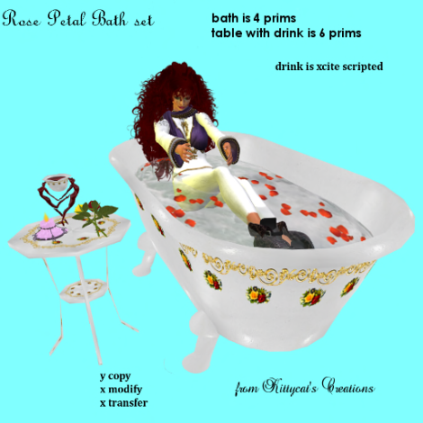 Rose petal bath set photo V2